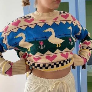kina and tam duck tales sweater